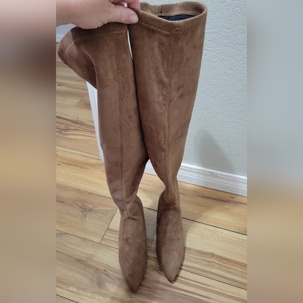 NEW Over the knee brown boots 37/6.5